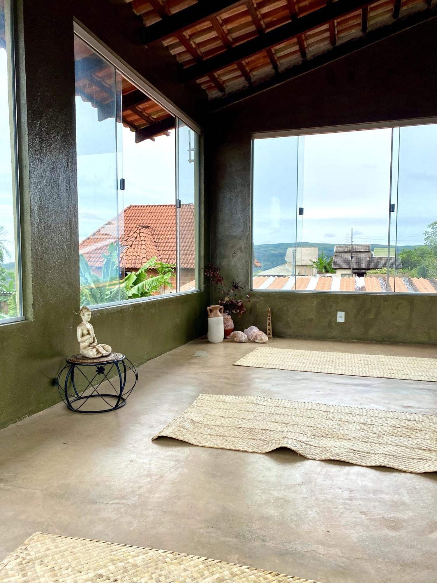 Private Cosmic Villa! 2 Homes, Yoga Room & Jacuzzi! Alto Paraiso de Goias Exterior photo